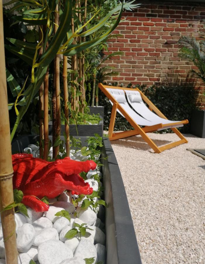 L'Escale Tropicale, Appartement Independant Avec Terrasse Privative Saint-Quentin  Eksteriør billede