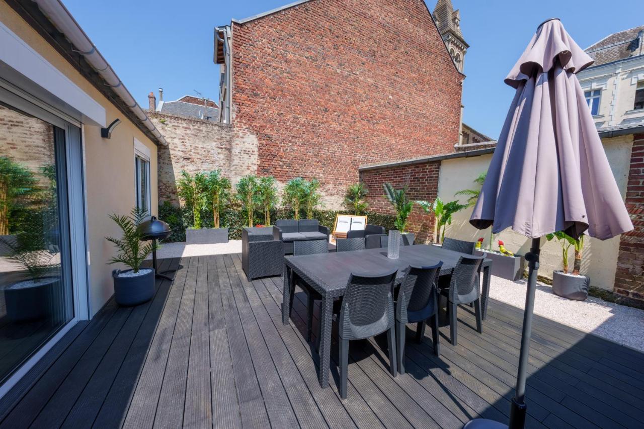 L'Escale Tropicale, Appartement Independant Avec Terrasse Privative Saint-Quentin  Eksteriør billede