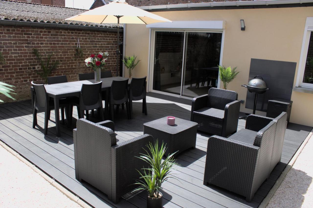 L'Escale Tropicale, Appartement Independant Avec Terrasse Privative Saint-Quentin  Eksteriør billede