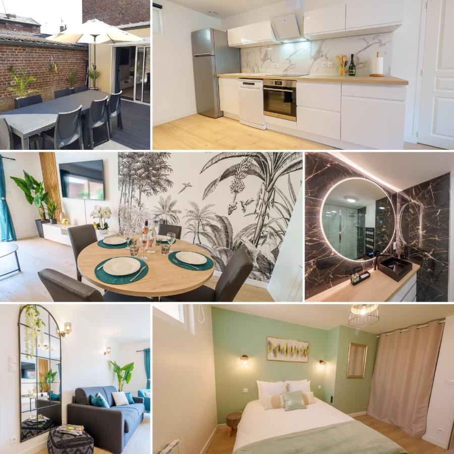L'Escale Tropicale, Appartement Independant Avec Terrasse Privative Saint-Quentin  Eksteriør billede