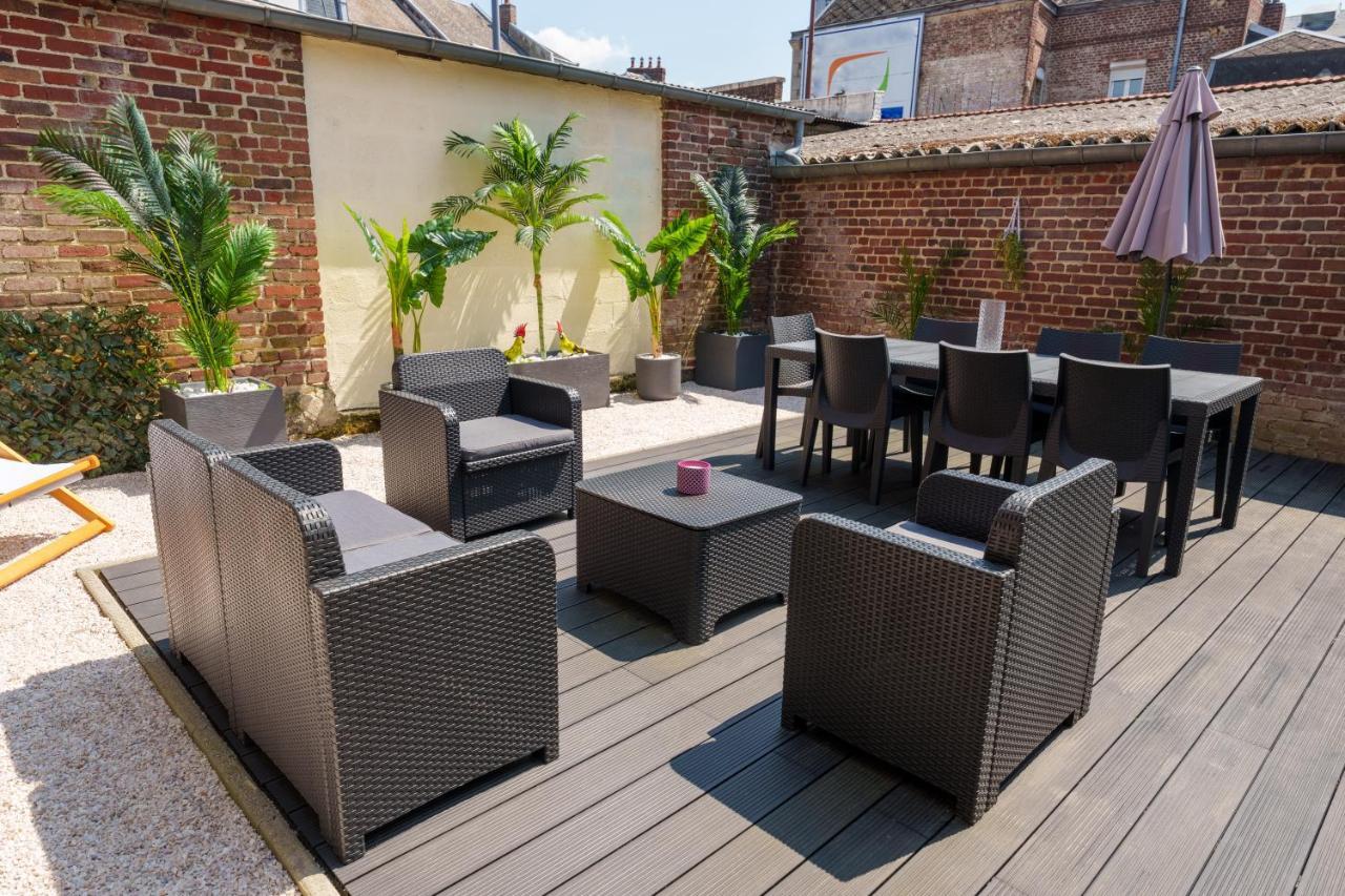 L'Escale Tropicale, Appartement Independant Avec Terrasse Privative Saint-Quentin  Eksteriør billede