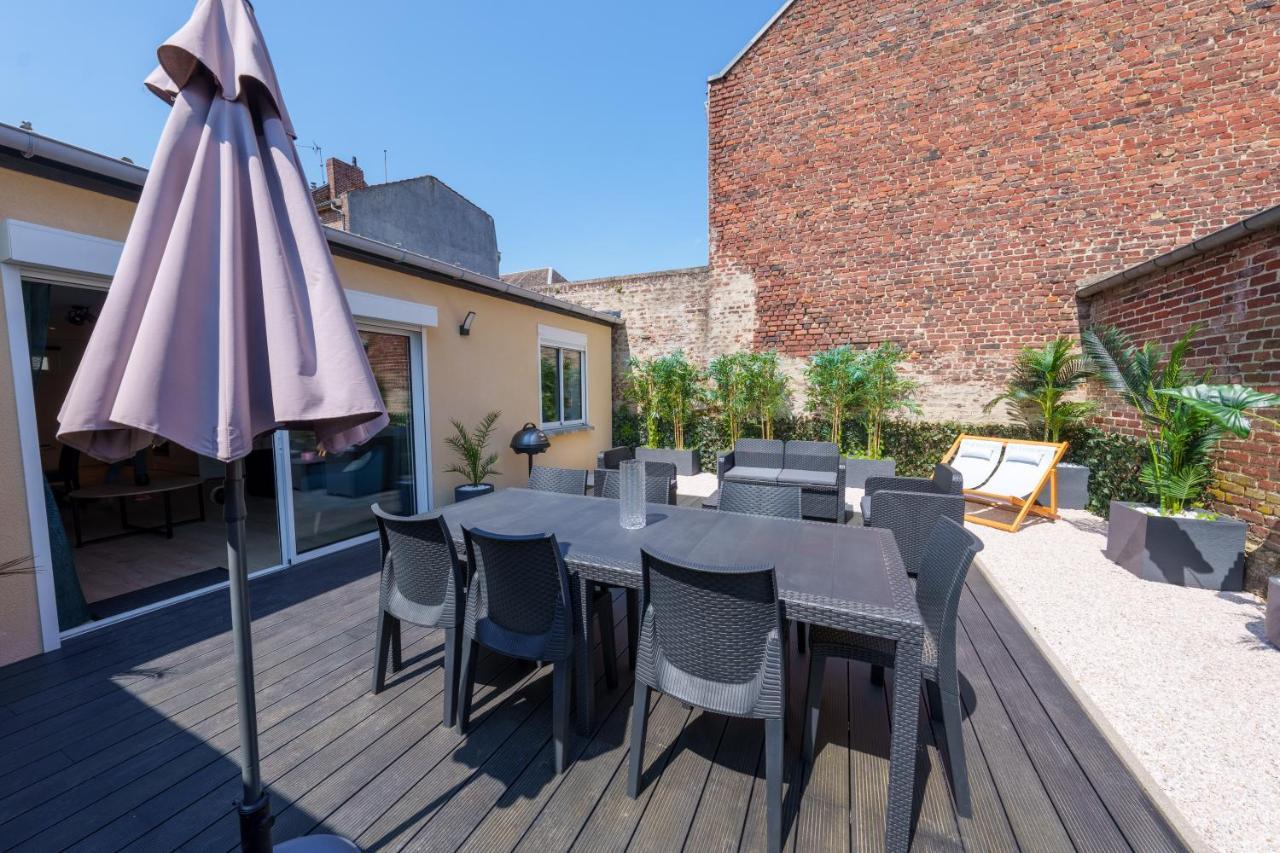 L'Escale Tropicale, Appartement Independant Avec Terrasse Privative Saint-Quentin  Eksteriør billede
