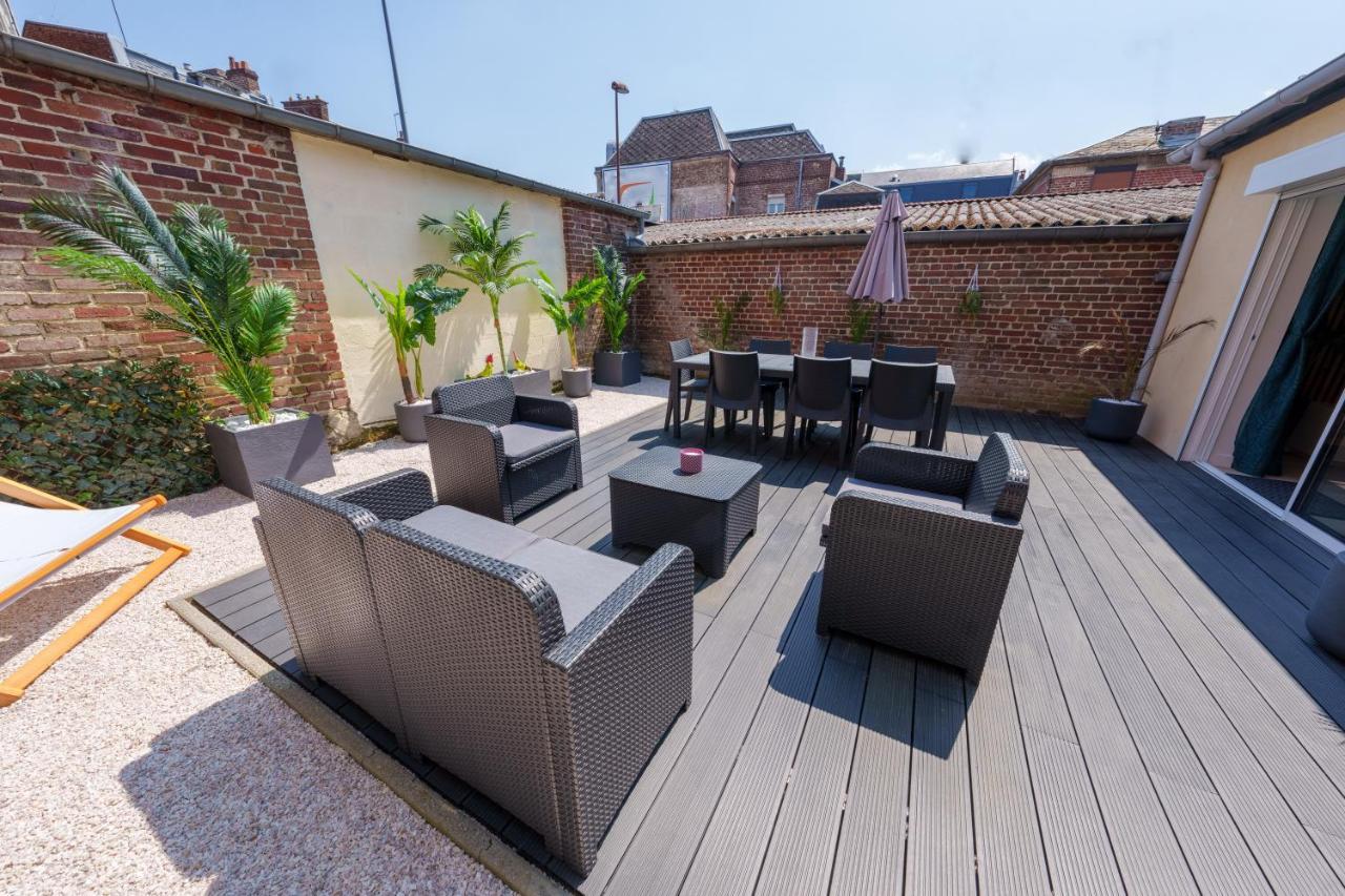 L'Escale Tropicale, Appartement Independant Avec Terrasse Privative Saint-Quentin  Eksteriør billede