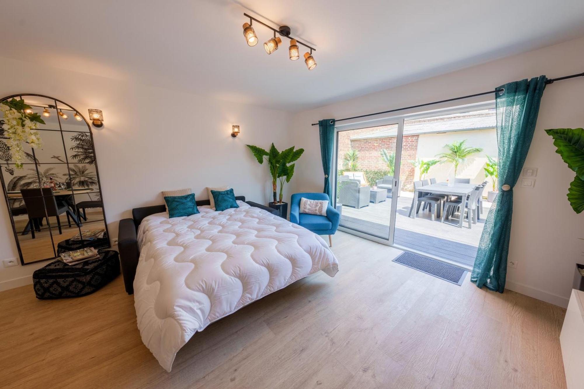 L'Escale Tropicale, Appartement Independant Avec Terrasse Privative Saint-Quentin  Eksteriør billede